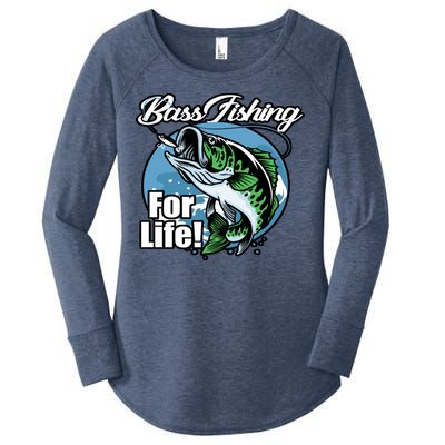 Bass Fishing For Life Women's Perfect Tri Tunic Long Sleeve Shirt