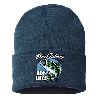 Bass Fishing For Life Sustainable Knit Beanie