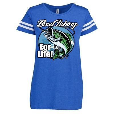 Bass Fishing For Life Enza Ladies Jersey Football T-Shirt