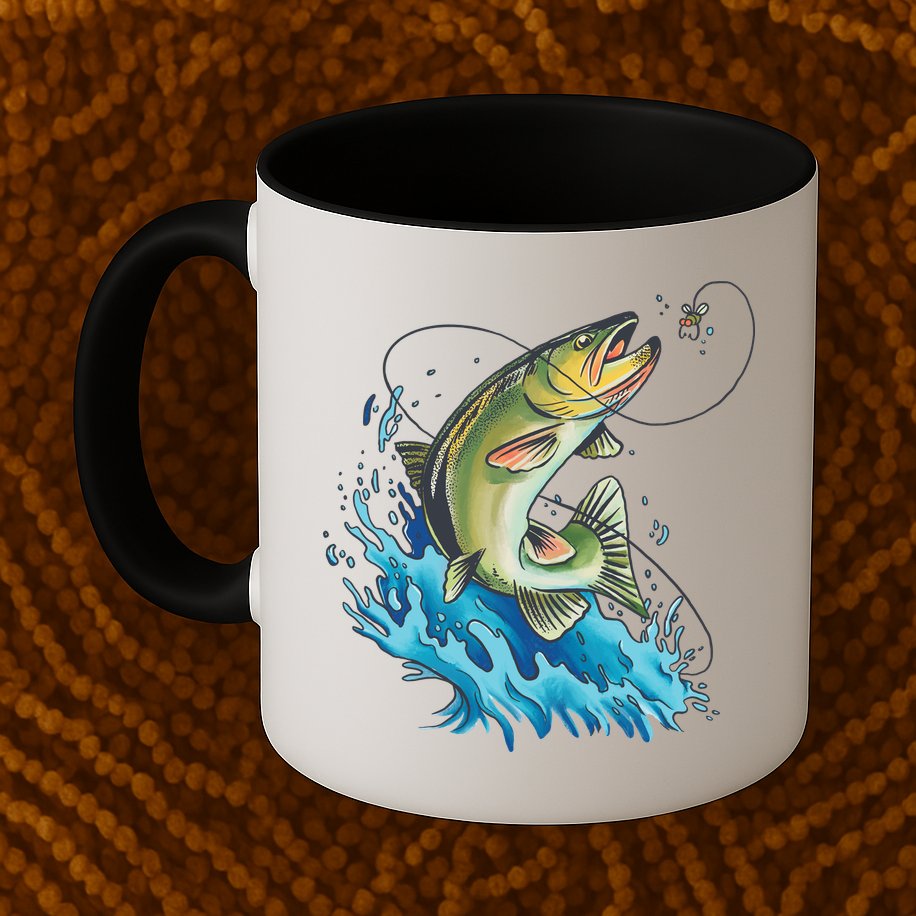 Bass Fishing Water Mug