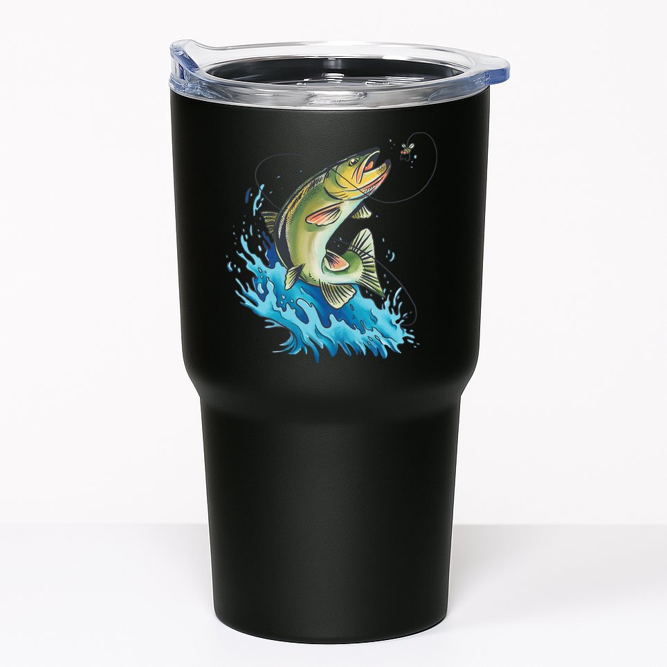 Bass Fishing Water Tumbler