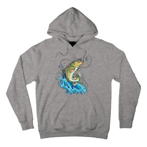 Bass Fishing Water Hoodie