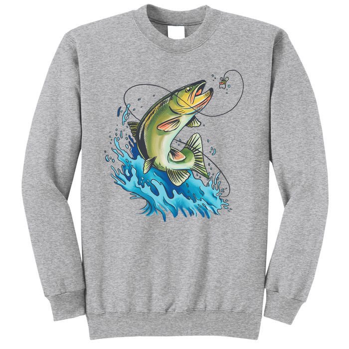 Bass Fishing Water Sweatshirt