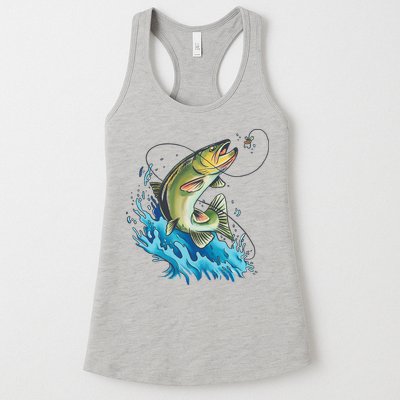 Bass Fishing Water Womens Tank Top