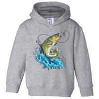 Bass Fishing Water Toddler Hoodie