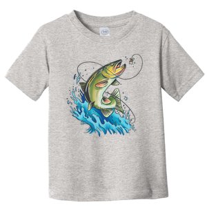 Bass Fishing Water Toddler T-Shirt