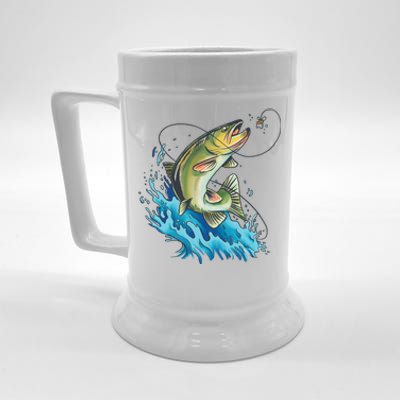 Bass Fishing Water Beer Stein