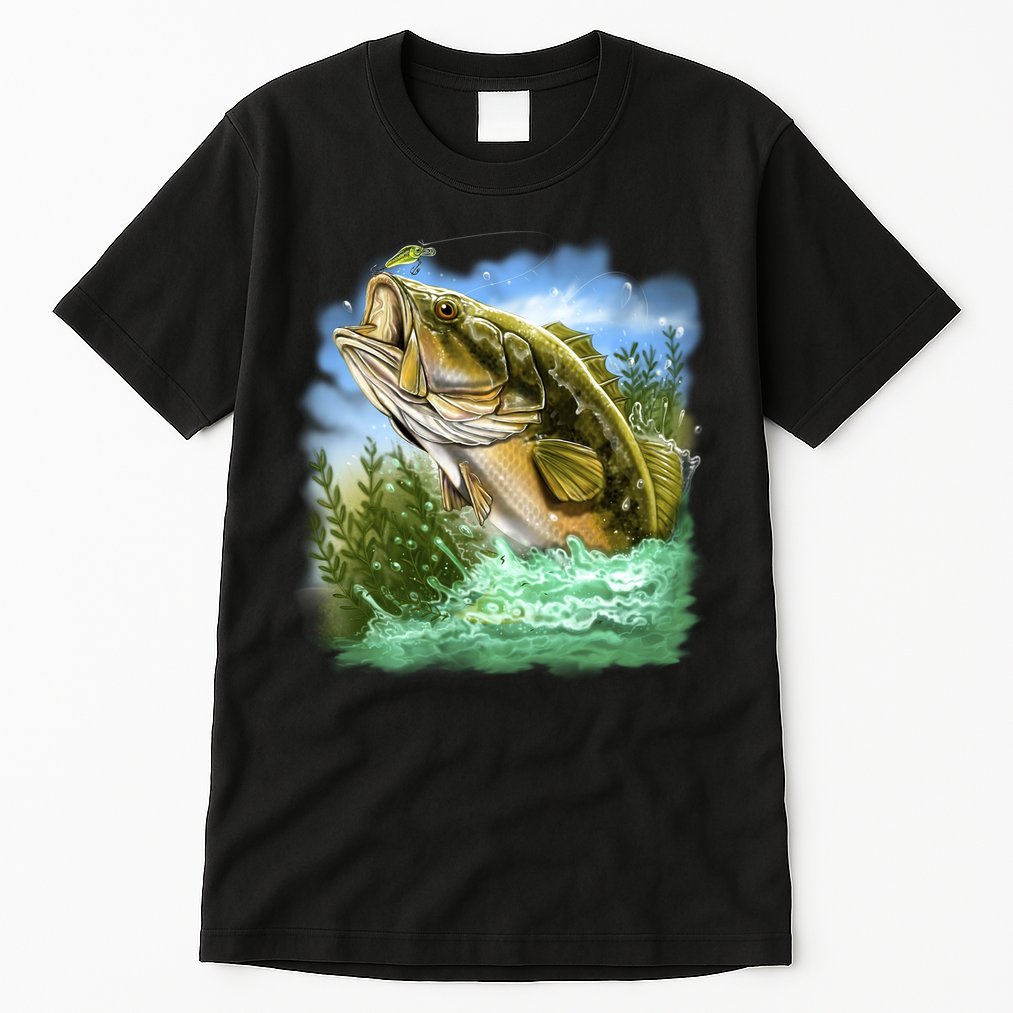 Bass In Action Tall T-Shirt