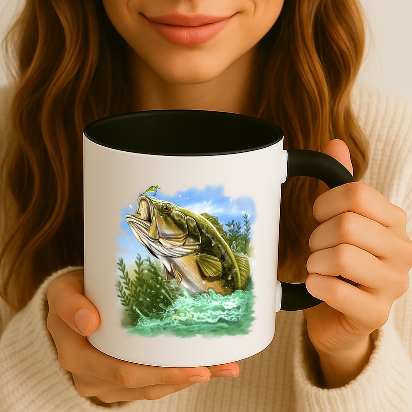 Bass In Action Mug