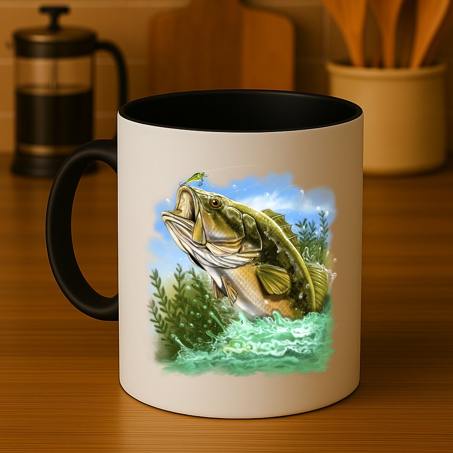 Bass In Action Mug