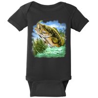 Bass In Action Baby Bodysuit