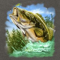 Bass In Action Cotton Canvas Backpack