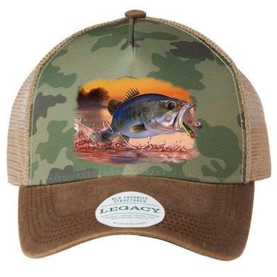 Bass Leaping Legacy Tie Dye Trucker Hat