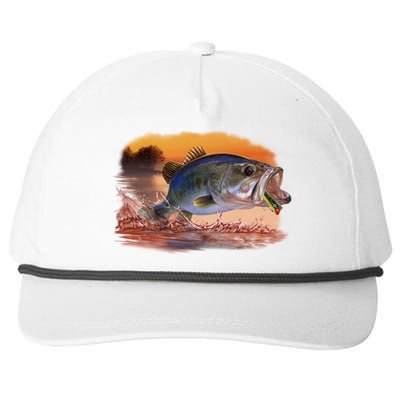 Bass Leaping Snapback Five-Panel Rope Hat