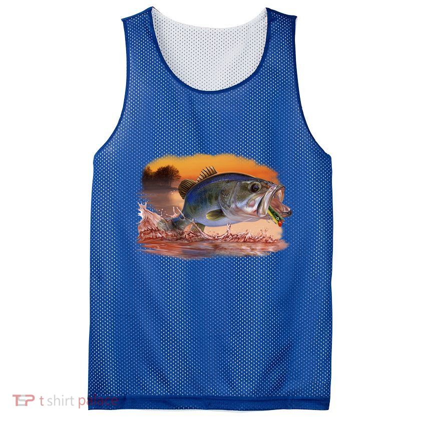 Bass Leaping Mesh Reversible Basketball Jersey Tank