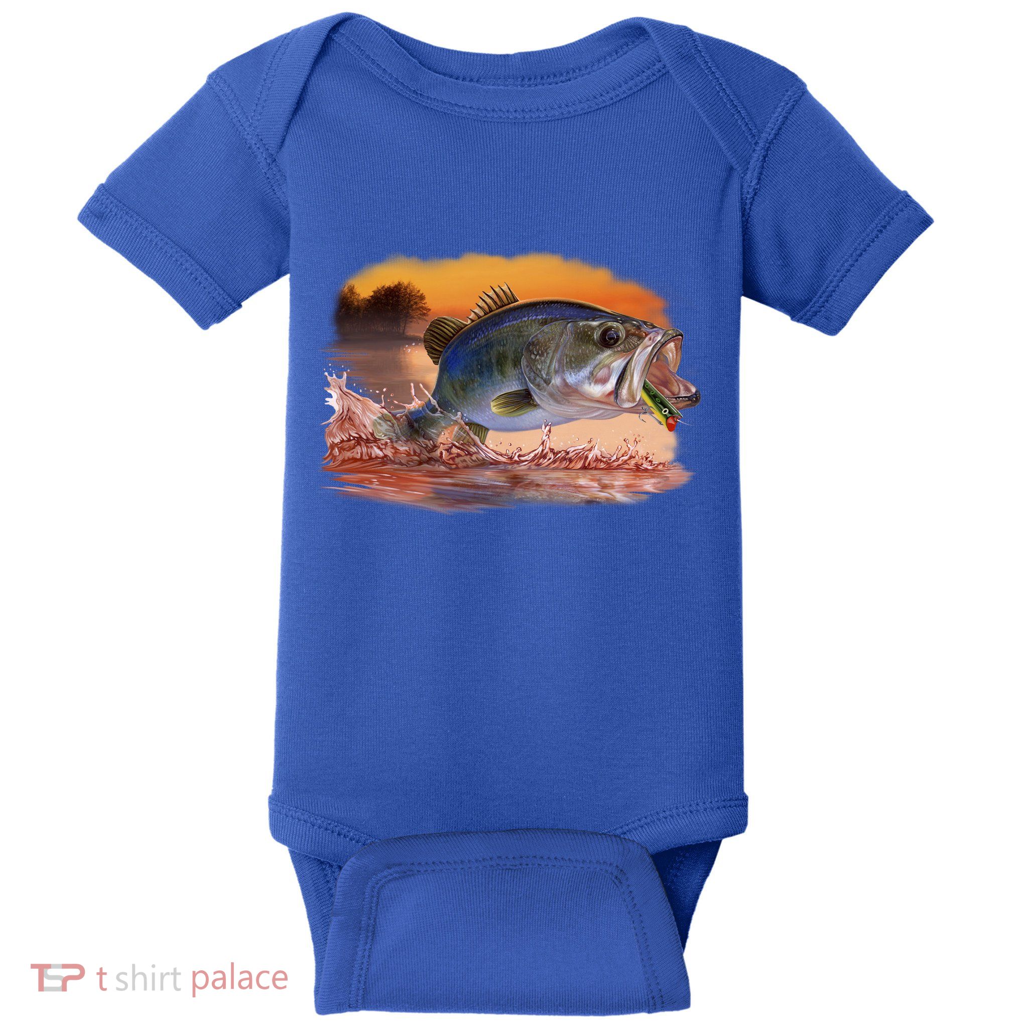 Bass Leaping Baby Bodysuit
