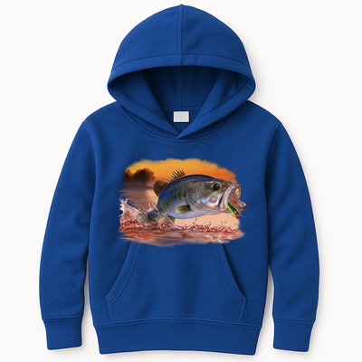 Bass Leaping Kids Hoodie