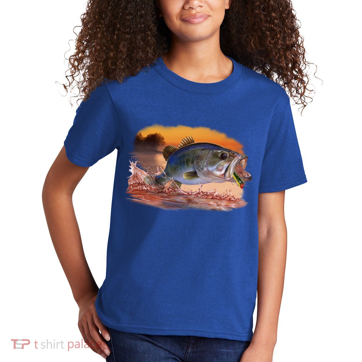 Bass Leaping Kids T-Shirt