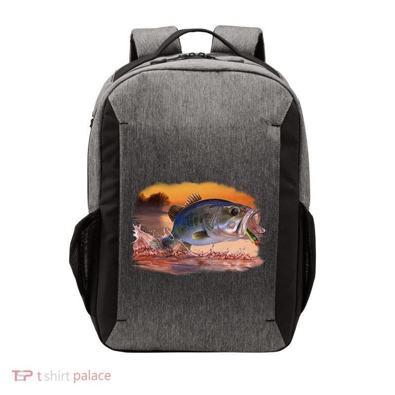 Bass Leaping Vector Backpack