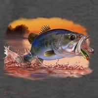 Bass Leaping Vector Backpack