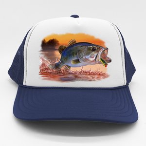 Bass Leaping Trucker Hat