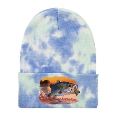 Bass Leaping Tie Dye 12in Knit Beanie