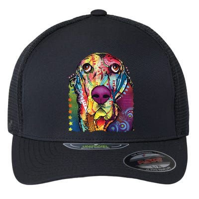 Basset Hound - Dog - Dean Russo Flexfit Unipanel Trucker Cap