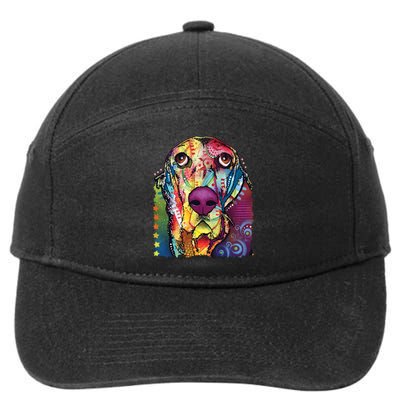 Basset Hound - Dog - Dean Russo 7-Panel Snapback Hat