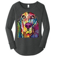 Basset Hound - Dog - Dean Russo Women's Perfect Tri Tunic Long Sleeve Shirt