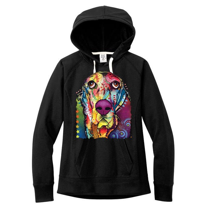 Basset Hound - Dog - Dean Russo Women's Fleece Hoodie