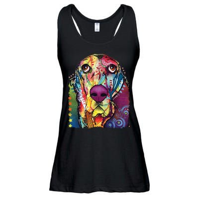 Basset Hound - Dog - Dean Russo Ladies Essential Flowy Tank