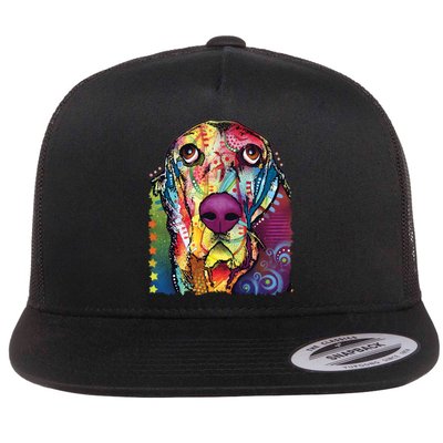 Basset Hound - Dog - Dean Russo Flat Bill Trucker Hat