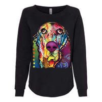 Basset Hound - Dog - Dean Russo Womens California Wash Sweatshirt