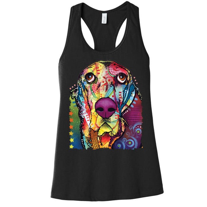 Basset Hound - Dog - Dean Russo Women's Racerback Tank