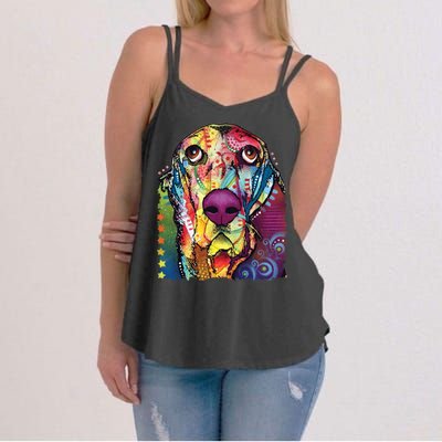 Basset Hound - Dog - Dean Russo Women's Strappy Tank