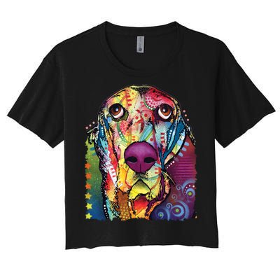 Basset Hound - Dog - Dean Russo Women's Crop Top Tee