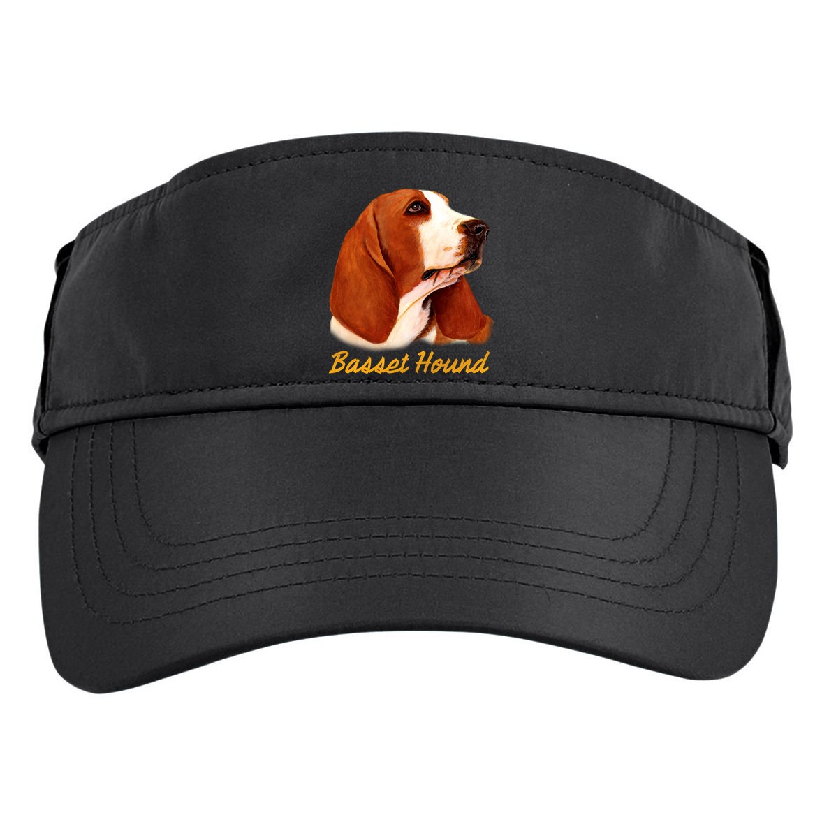 Basset Hound Dog Signature Portrait Adult Drive Performance Visor