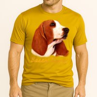 Basset Hound Dog Signature Portrait Cooling Performance Crew T-Shirt