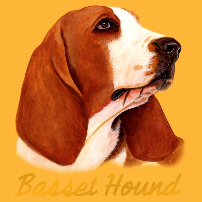Basset Hound Dog Signature Portrait Cooling Performance Crew T-Shirt