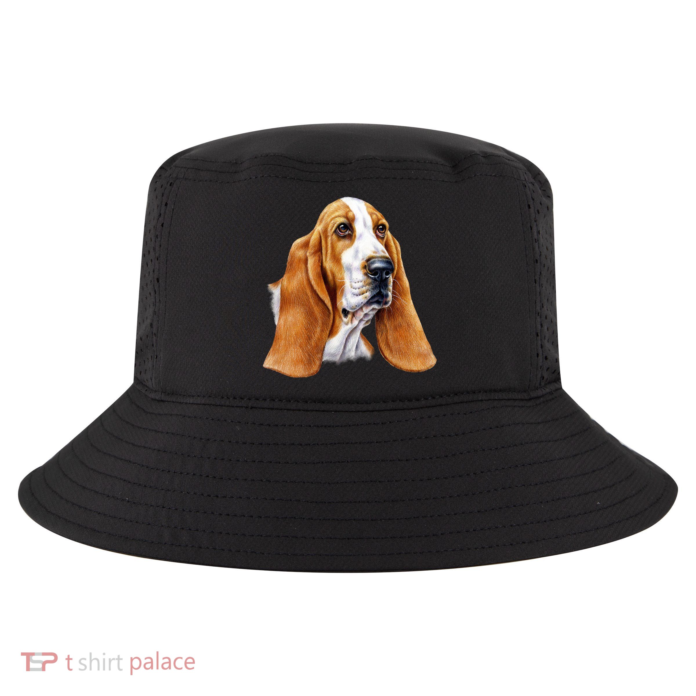 Basset Hound Face Cool Comfort Performance Bucket Hat