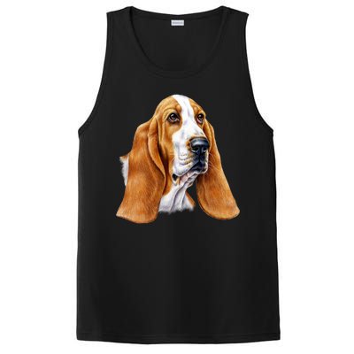 Basset Hound Face PosiCharge Competitor Tank