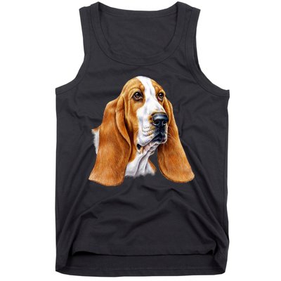 Basset Hound Face Tank Top