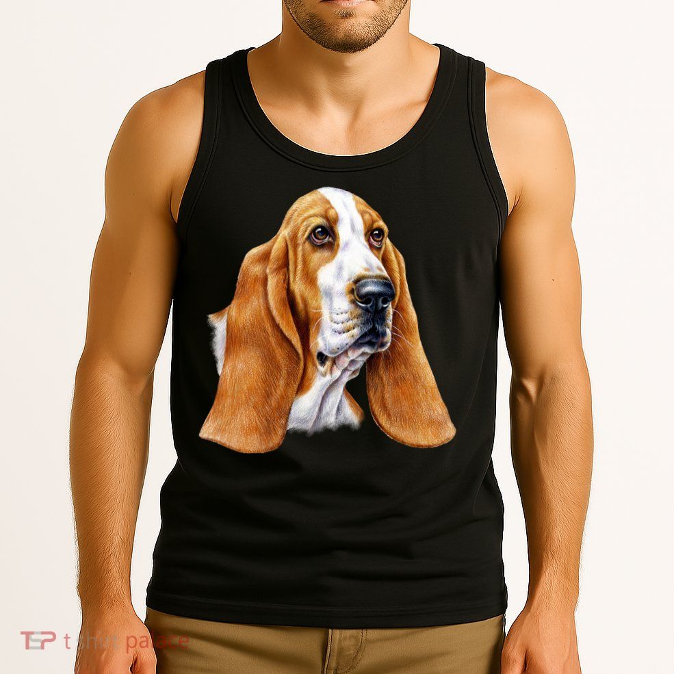 Basset Hound Face Tank Top