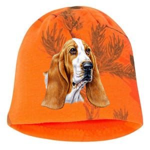 Basset Hound Face Kati - Camo Knit Beanie