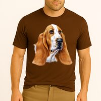 Basset Hound Face Cooling Performance Crew T-Shirt