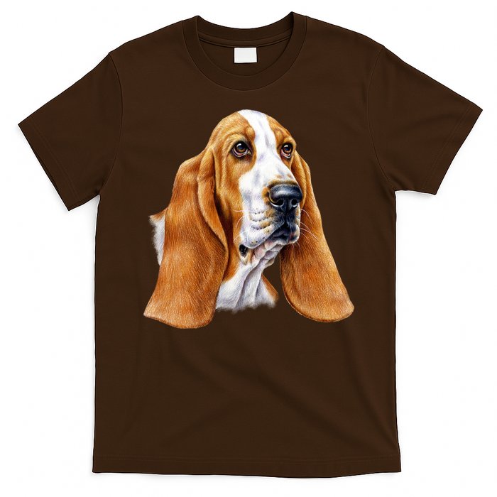 Basset Hound Face T-Shirt