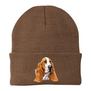 Basset Hound Face Knit Cap Winter Beanie