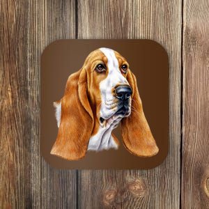 Basset Hound Face Coaster