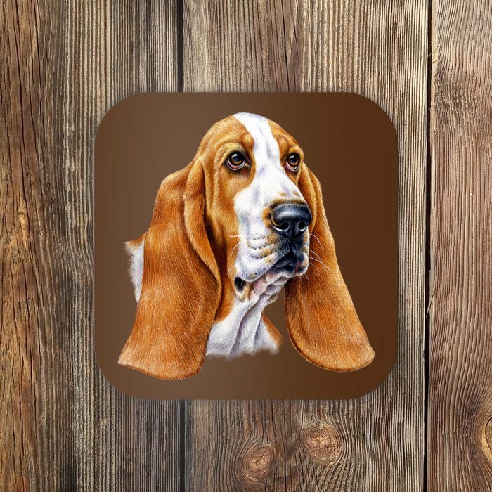 Basset Hound Face Coaster