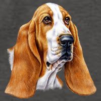 Basset Hound Face Vector Backpack